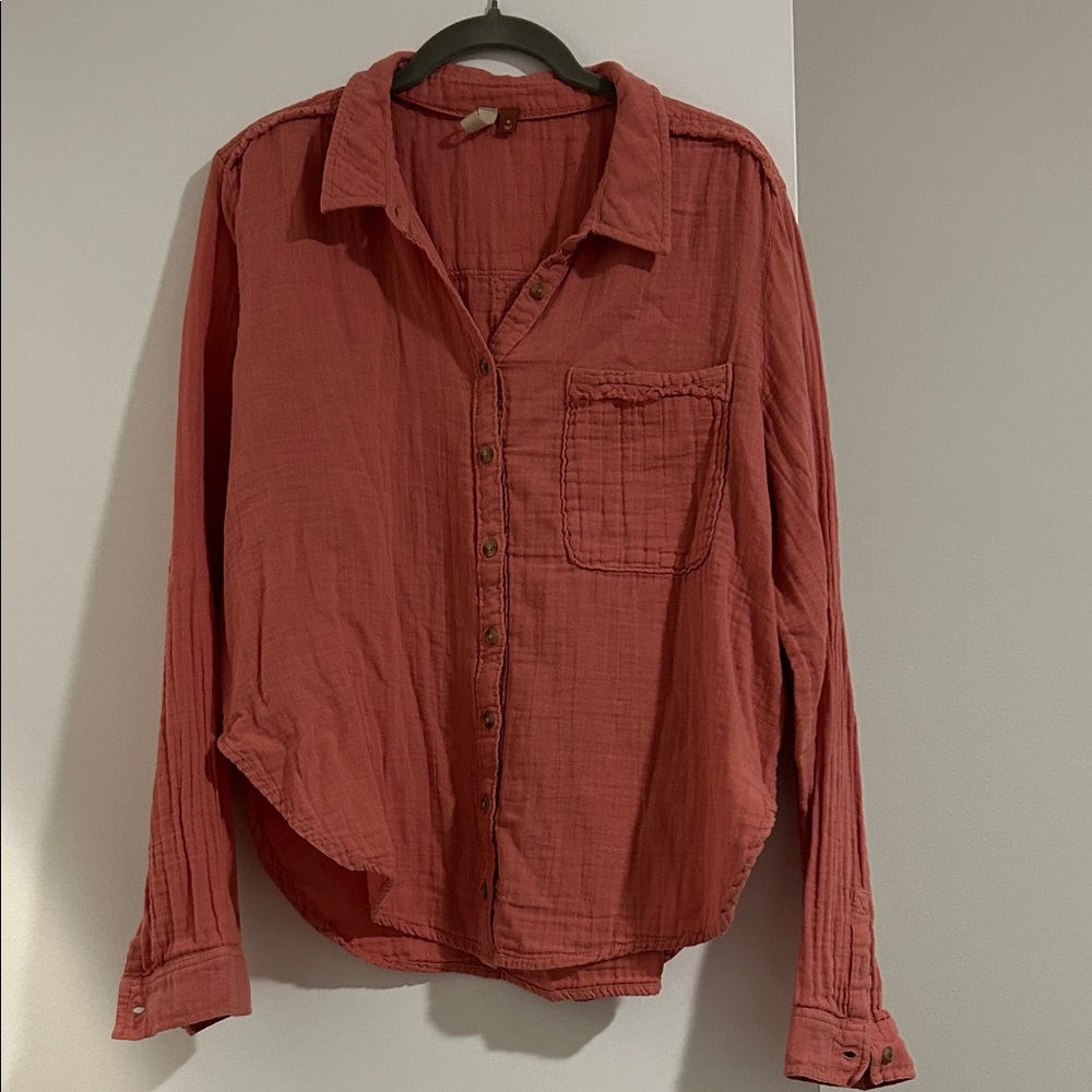 Urban Outfitters Terracotta Button Down Shirt